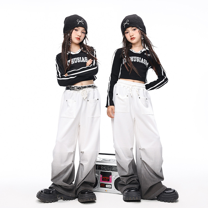 Streetwear Brand Tracksuit - Çocuk Kız Hip Hop Marka Sokak