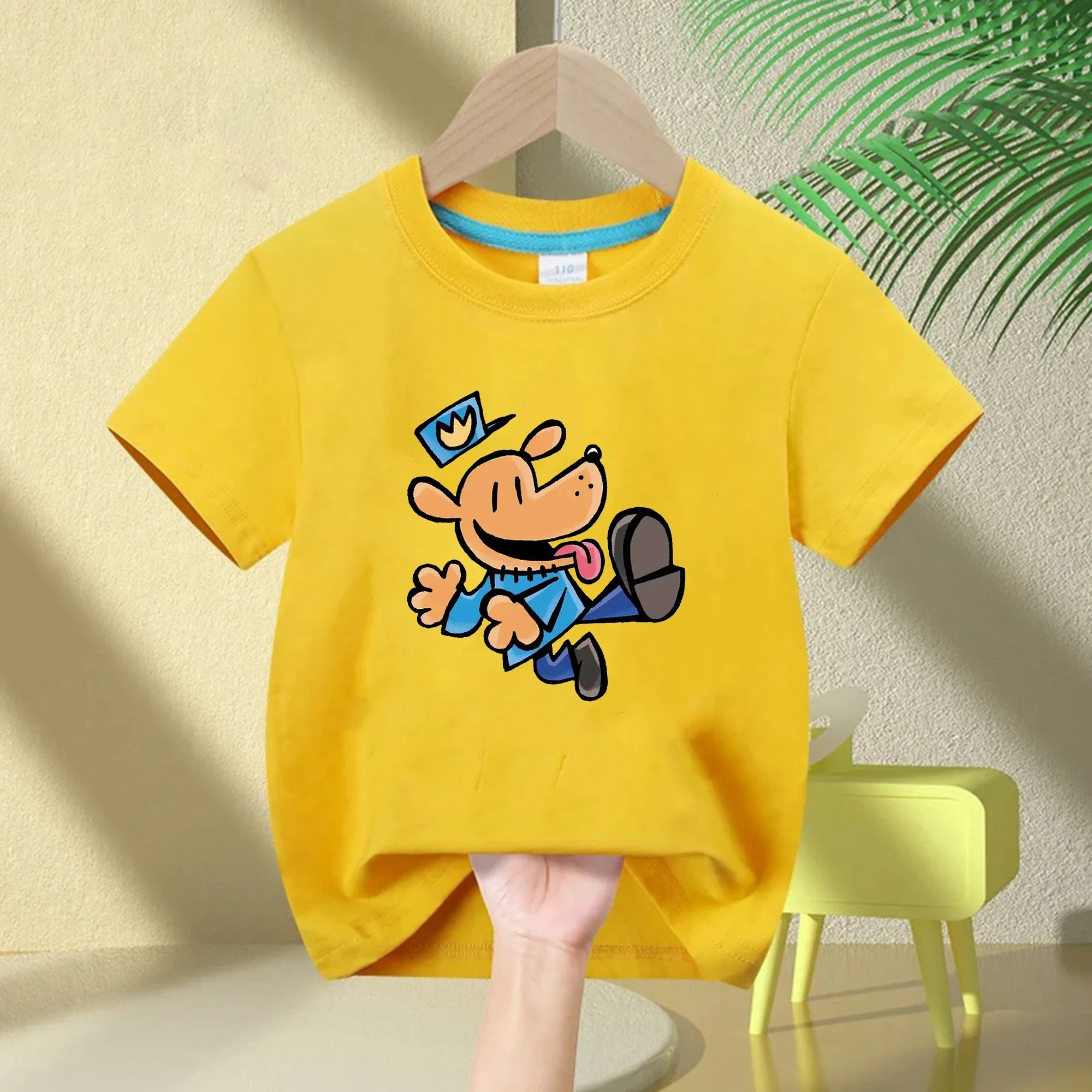 Streetwear Brand With K - Yepyeni Köpek Adam Çocuk Pamuklu Tişört